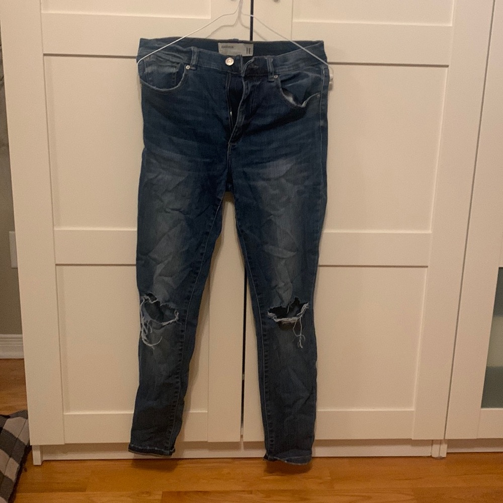 High rise skinny jeans